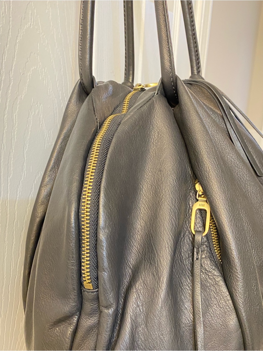 Hobo divine black soft leather pleated shoulder bags excellent condition clean - Picture 7 of 11